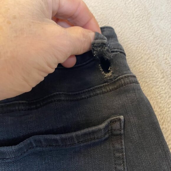 American Eagle Woman's Hi-Rise Jegging Size SP 360° Super Stretch Black Denim Pa - Picture 12 of 16